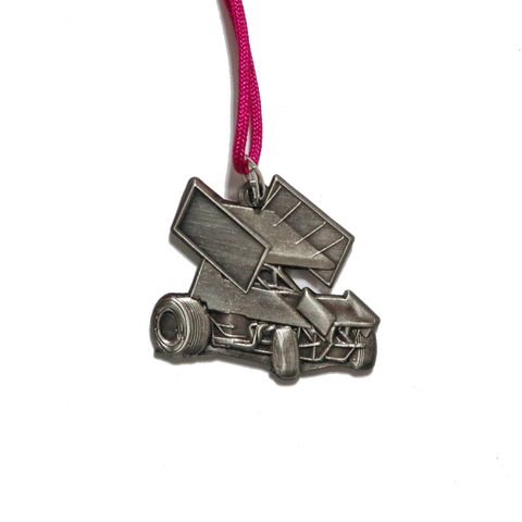 Sprint Car Charm Necklace on colored cord