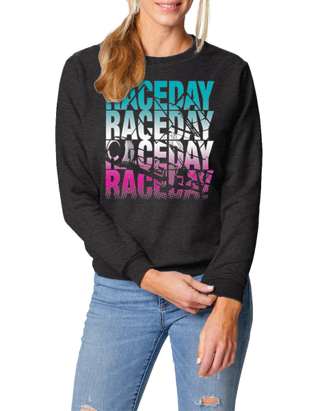 Sprint Car Raceday Gradient Crewnecks