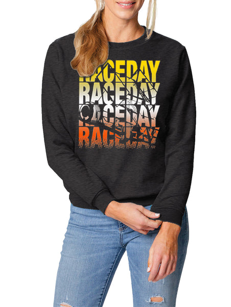 Sprint Car Raceday Gradient Crewnecks