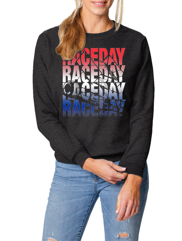 Sprint Car Raceday Gradient Crewnecks