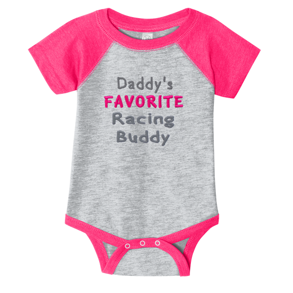 Daddy's Favorite Racing Buddy Infant Onesie - Blue or Pink