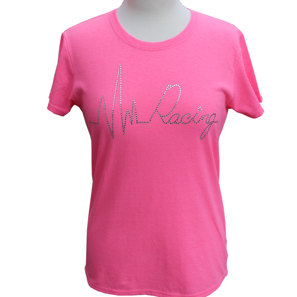 Heartbeat of Racing Rhinestone Tees & Crew Neck Sweatshirts