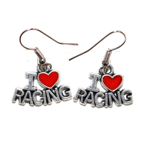 I Love Racing Earrings