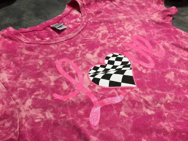 Love Checkered Heart