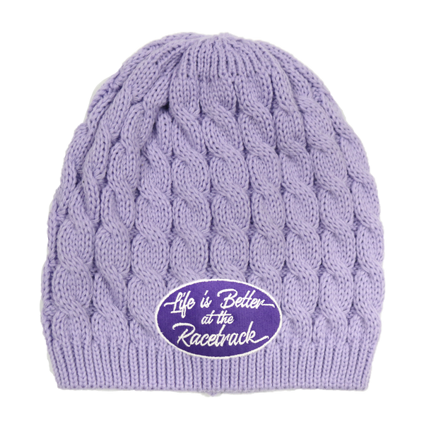 Life is Better at the Racetrack & Fast & Fearless Cable Knit Beanies