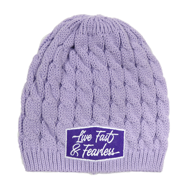 Life is Better at the Racetrack & Fast & Fearless Cable Knit Beanies