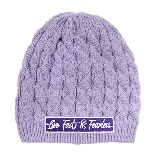 Life is Better at the Racetrack & Fast & Fearless Cable Knit Beanies