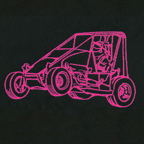 Dirt Track Life Embroidered Ladies Fleece Jacket: XS - 4XL - Choose your Car!