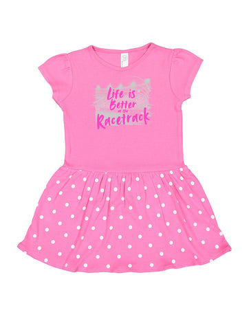Toddler Life is Better at the Racetrack Dresses