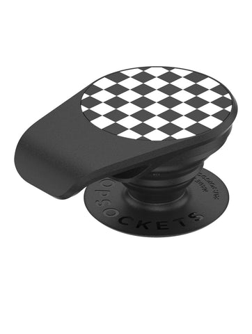 Checkered Popsocket with Bottle Opener