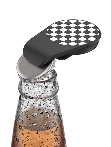 Checkered Popsocket with Bottle Opener