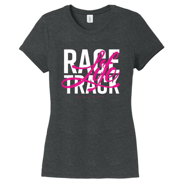 Racetrack Life Hoodies + T-Shirts | Fuchsia or Red Print