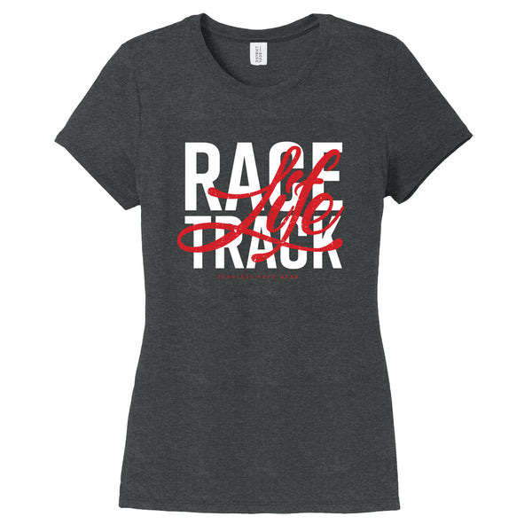 Racetrack Life Hoodies + T-Shirts | Fuchsia or Red Print