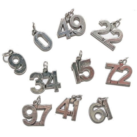 Racing Number Charms