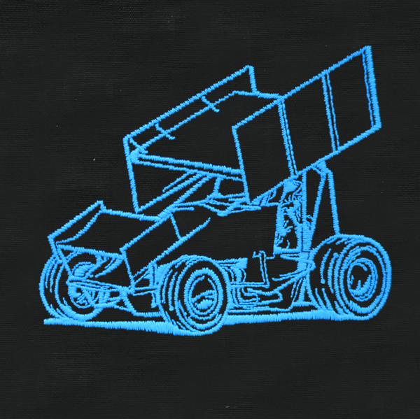 Dirt Track Life Embroidered Youth Fleece Jacket - Black or Pink - Choose your Car!