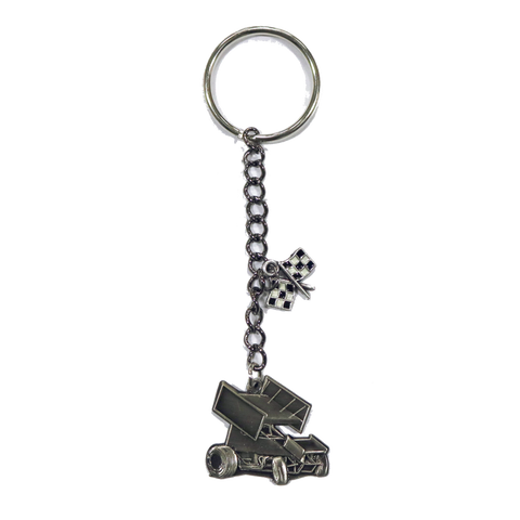 Sprint Car Charm Key Chain